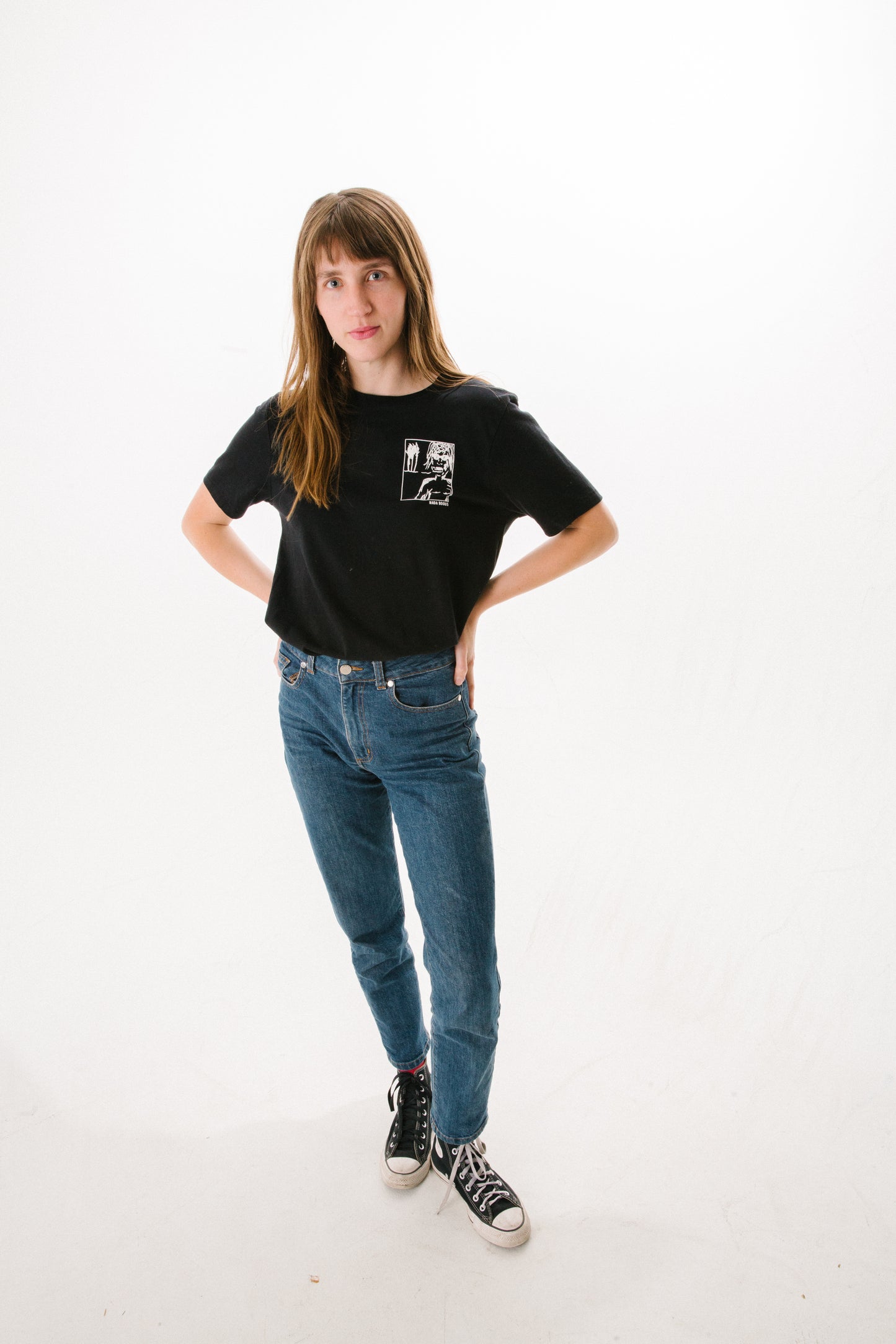 "BOARDFIRE" T-Shirt BLACK
