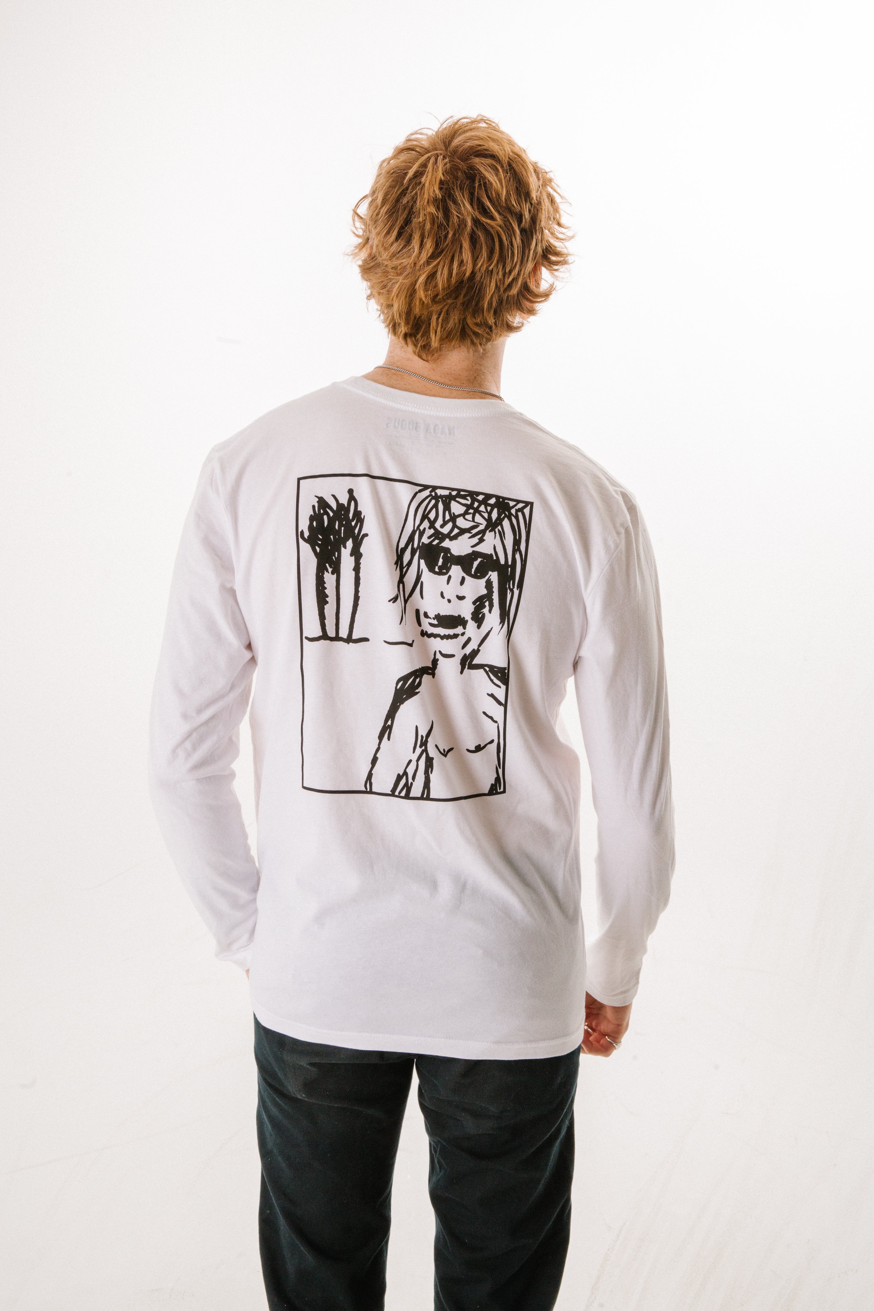 "BOARDFIRE" UNISEX Long Sleeve Shirt WHITE