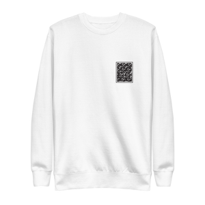 "CORAL" UNISEX Crew WHITE/GREY