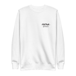 "BAX BONES" UNISEX Crew WHITE/GREY