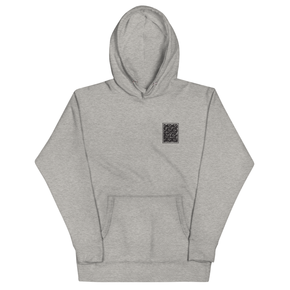 "CORAL" UNISEX Hoodie WHITE/GREY