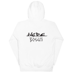 "BAX BONES" UNISEX Hoodie WHITE/GREY