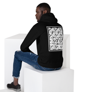 "CORAL" UNISEX Hoodie BLACK