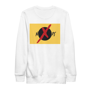 "NOPE" UNISEX Crew BLACK/WHITE