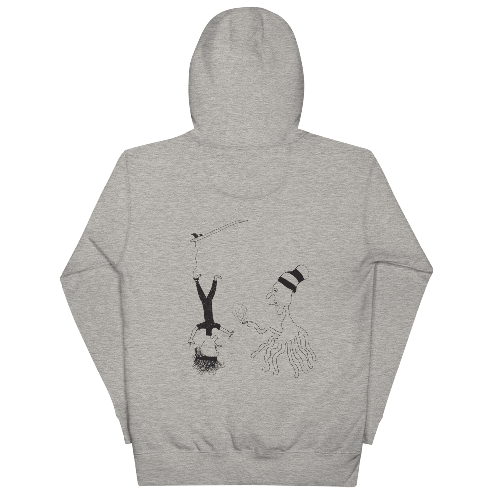 "RASTAPUS" UNISEX Hoodie WHITE/GREY