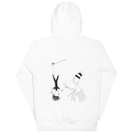 "RASTAPUS" UNISEX Hoodie WHITE/GREY