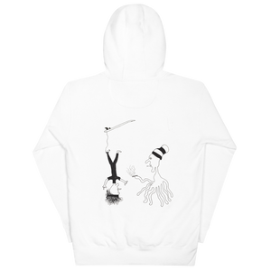 "RASTAPUS" UNISEX Hoodie WHITE/GREY