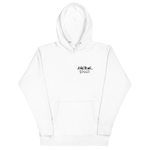 "BAX BONES" UNISEX Hoodie WHITE/GREY