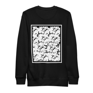 "CORAL" UNISEX Crew BLACK