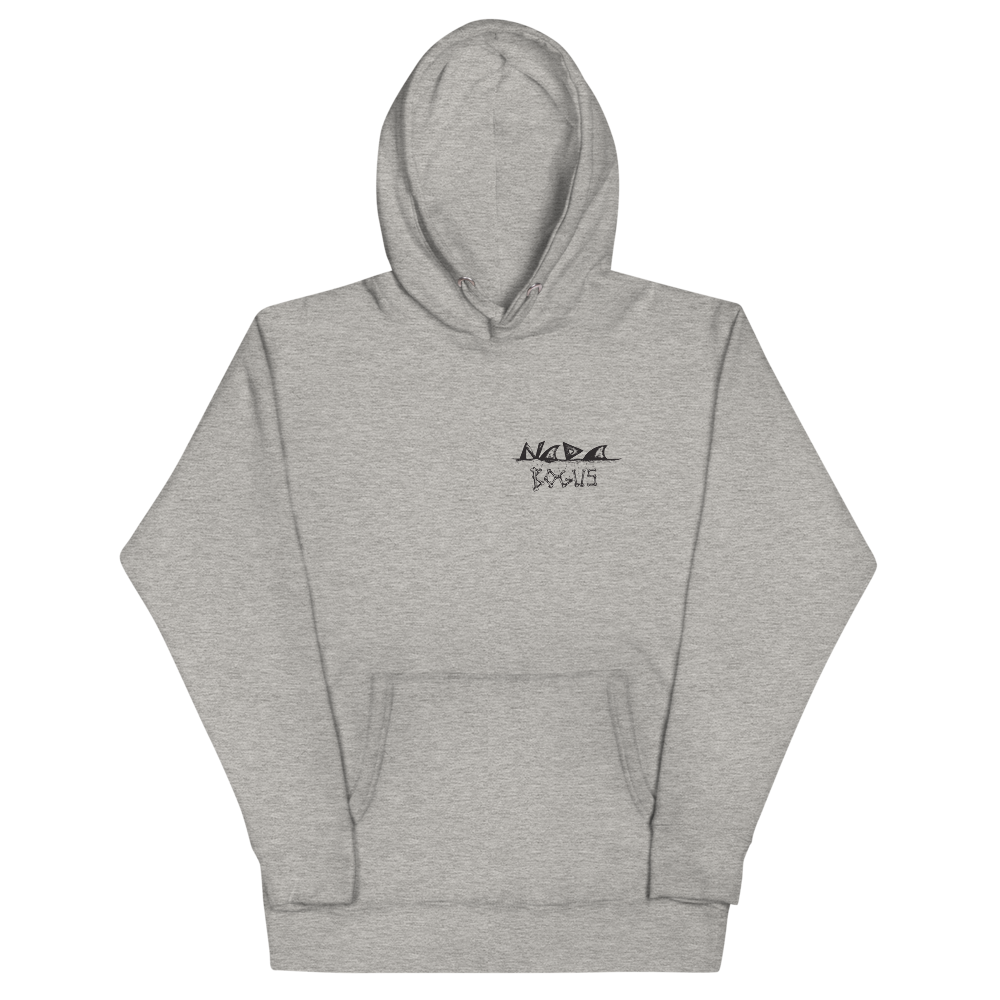 "BAX BONES" UNISEX Hoodie WHITE/GREY