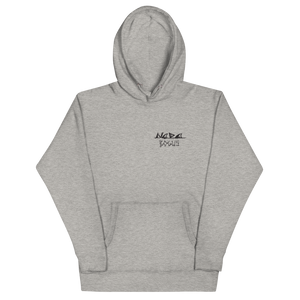 "BAX BONES" UNISEX Hoodie WHITE/GREY