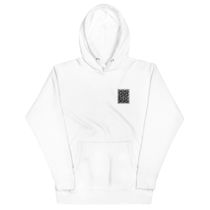 "CORAL" UNISEX Hoodie WHITE/GREY