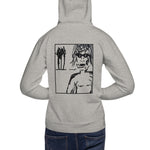 "BOARDFIRE" UNISEX Hoodie WHITE/GREY