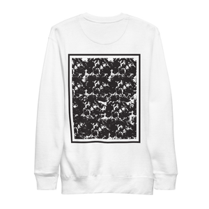 "CORAL" UNISEX Crew WHITE/GREY