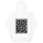 "CORAL" UNISEX Hoodie WHITE/GREY