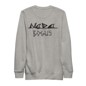 "BAX BONES" UNISEX Crew WHITE/GREY