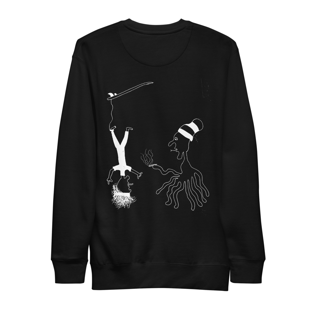 "RASTAPUS" UNISEX Crew BLACK