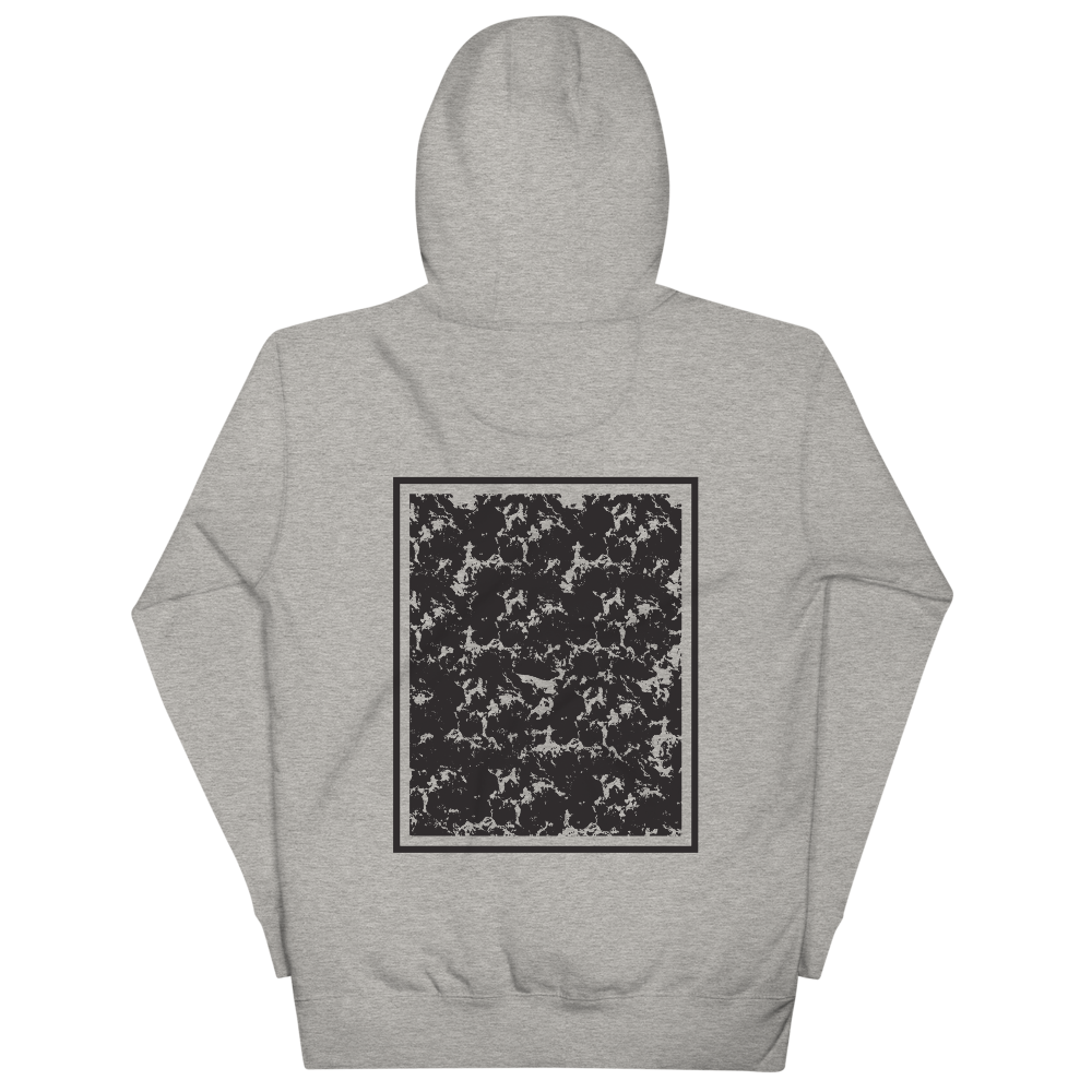 "CORAL" UNISEX Hoodie WHITE/GREY