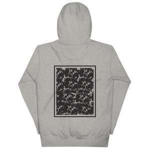 "CORAL" UNISEX Hoodie WHITE/GREY