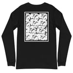 "CORAL" UNISEX Long Sleeve Shirt BLACK