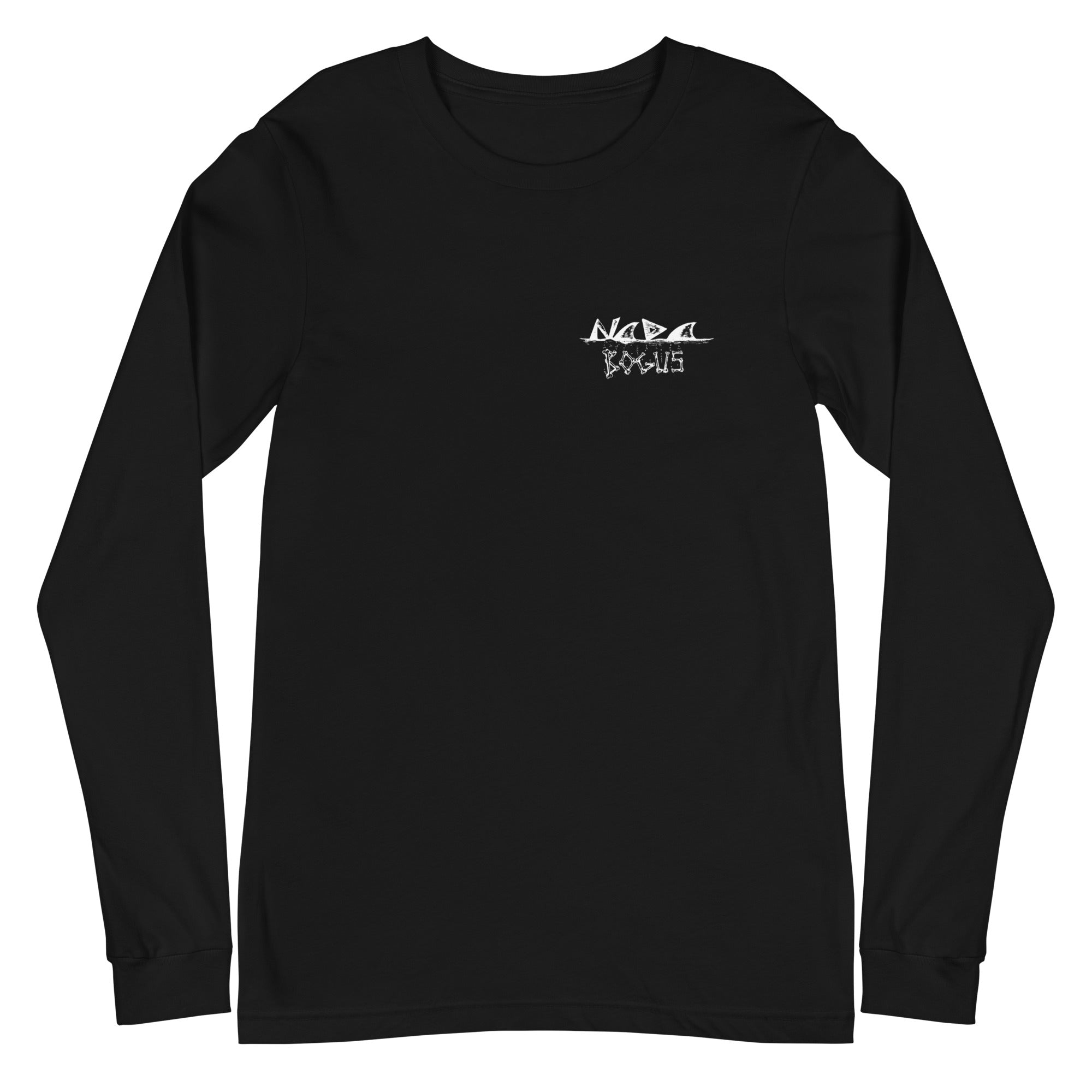 "BAX BONES" UNISEX Long Sleeve Shirt Black