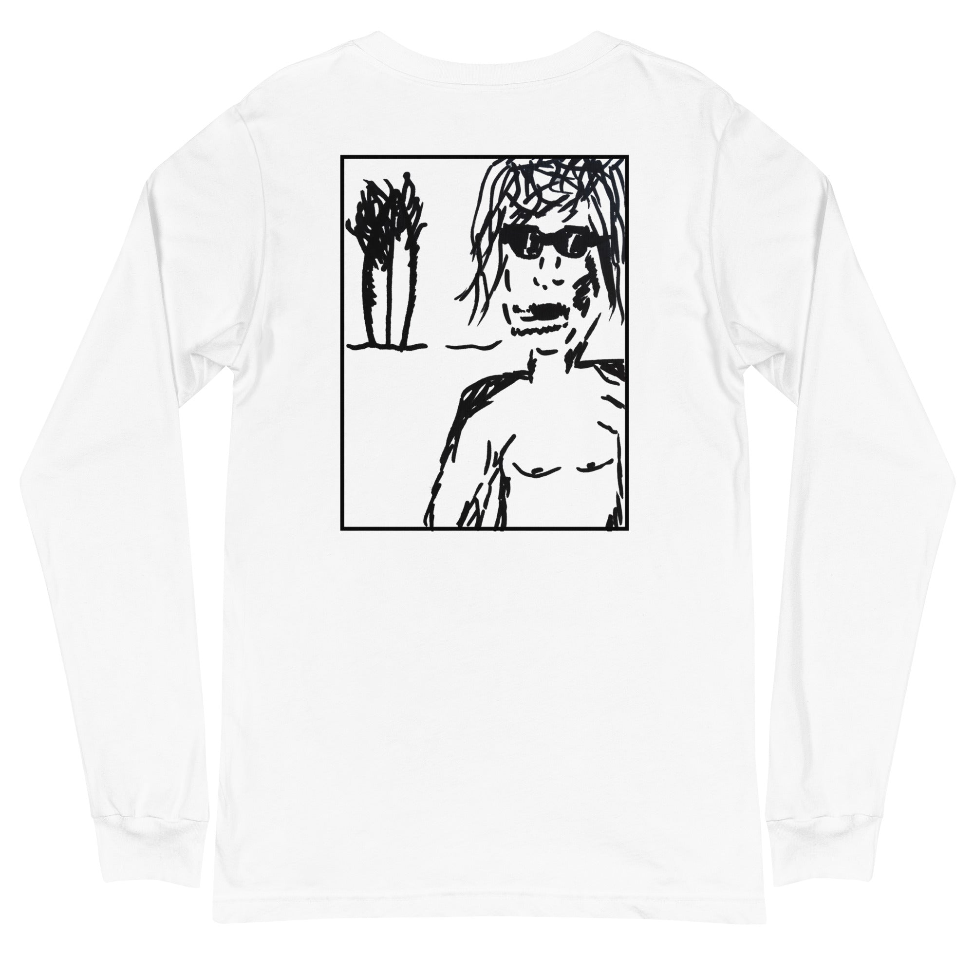 "BOARDFIRE" UNISEX Long Sleeve Shirt WHITE