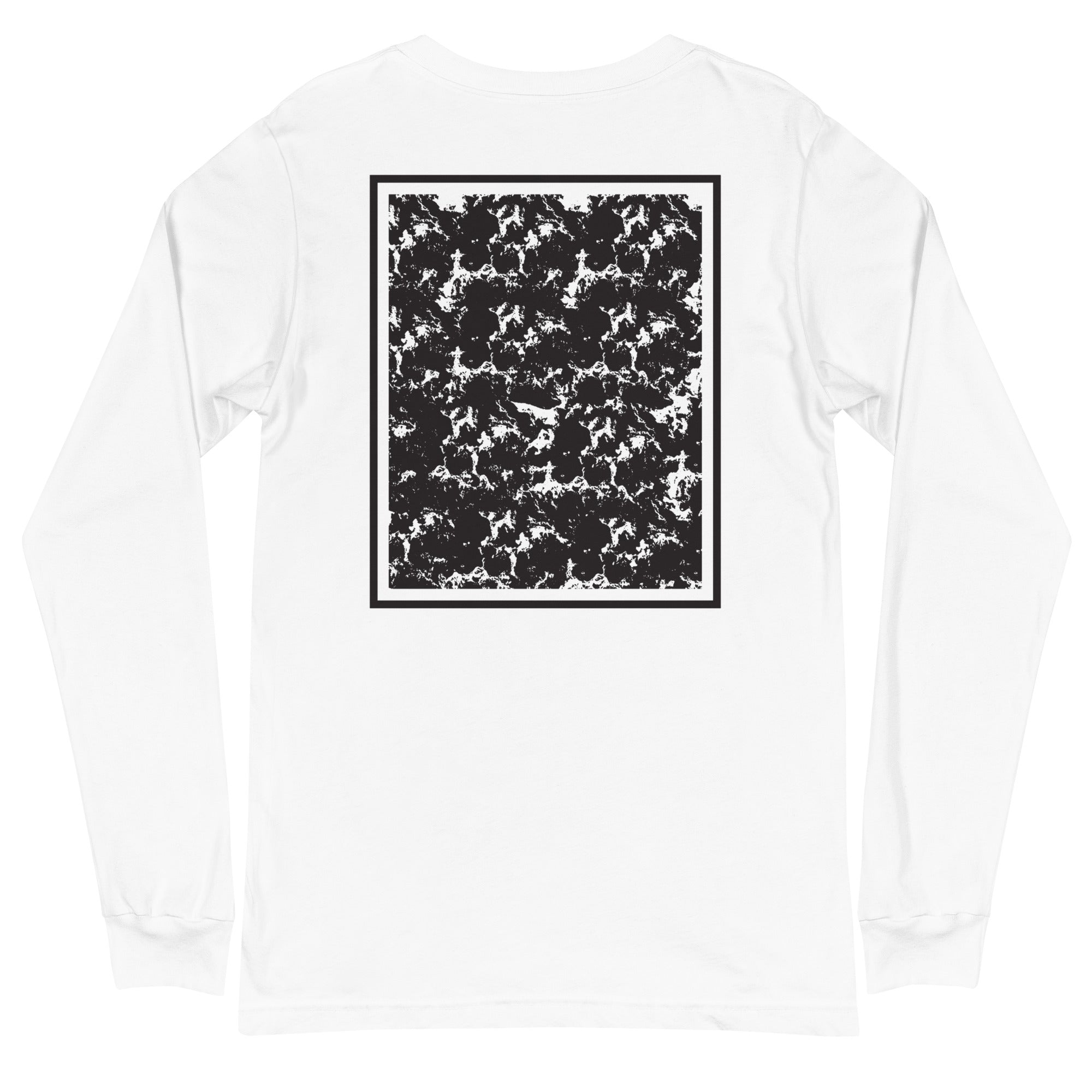 "CORAL" UNISEX Long Sleeve Shirt WHITE