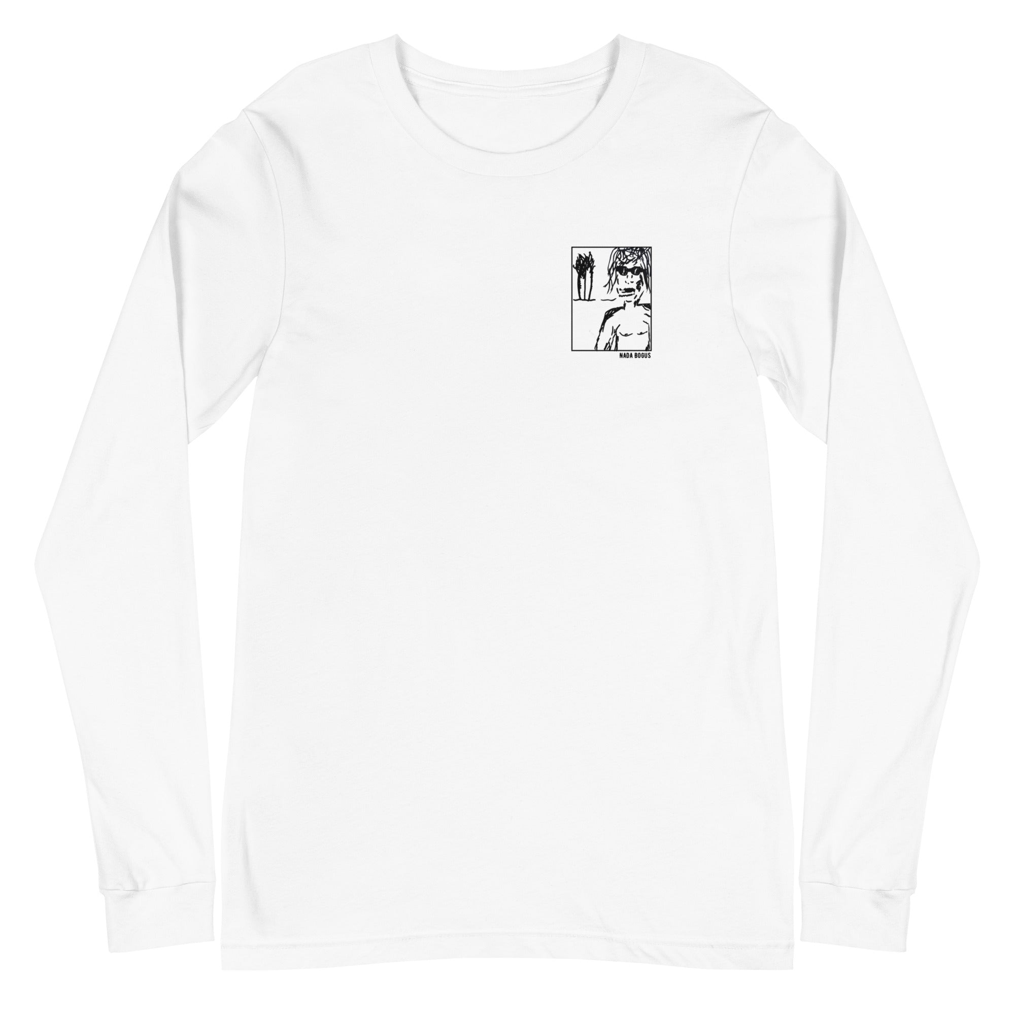 "BOARDFIRE" UNISEX Long Sleeve Shirt WHITE