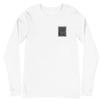 "CORAL" UNISEX Long Sleeve Shirt WHITE